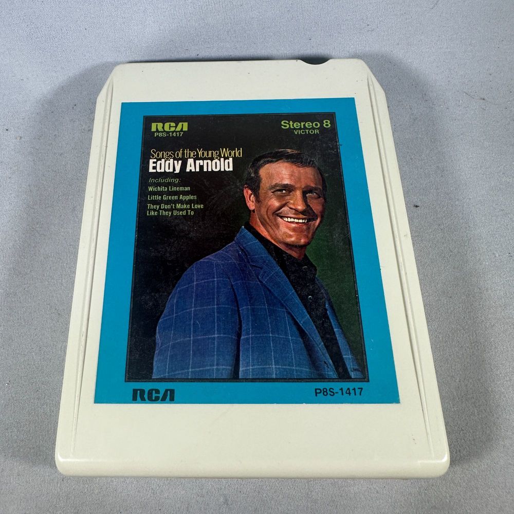 Eddy Arnold Songs Of The Young World RCA 8 Track 8 Tape Vintage Collectible